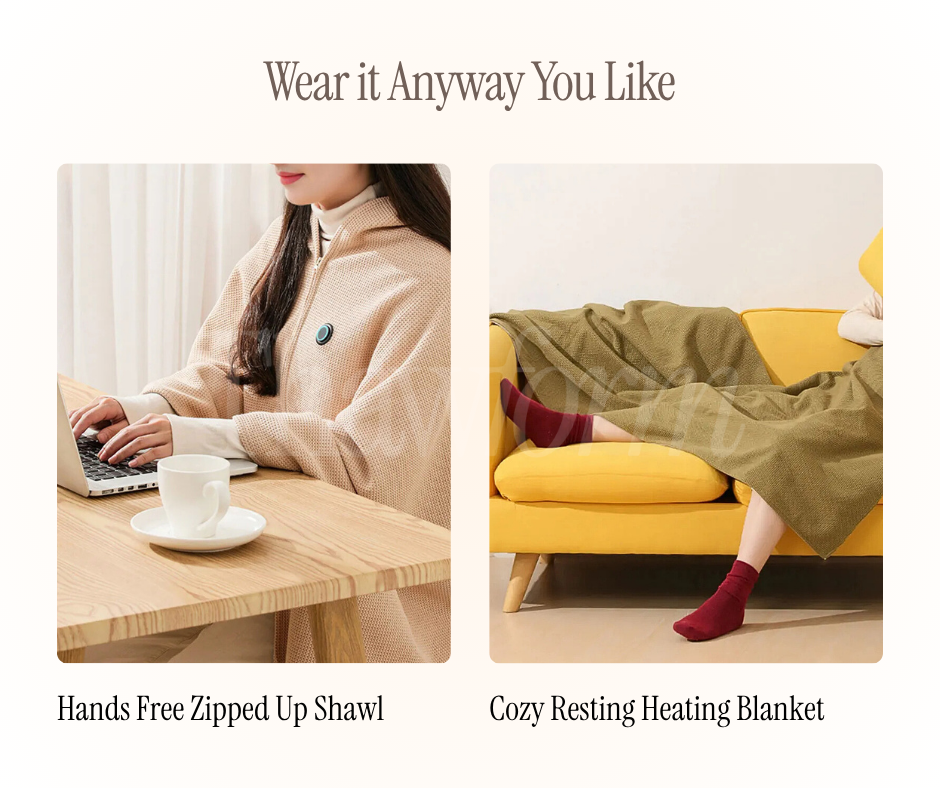 CloudWarm Portable & Wearable Thermal Blanket